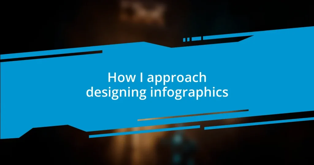 How I approach designing infographics