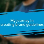 My journey in creating brand guidelines