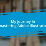 My journey in mastering Adobe Illustrator