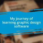 My journey of learning graphic design software